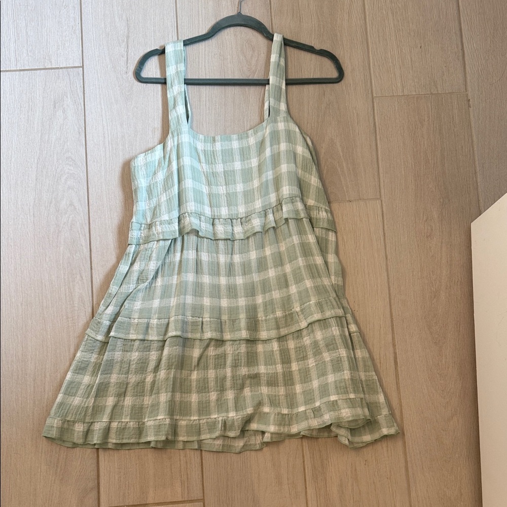 Show Me Your MuMu Mint Checkered Kids Dress